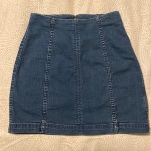 Free People modern femme denim skirt